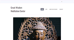 Desktop Screenshot of greatwisdommeditationcenter.org